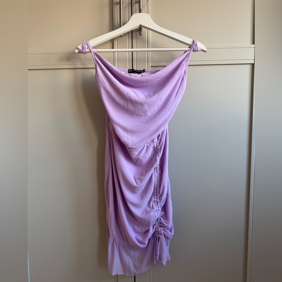 PrettyLittleThing Lilac Asymmetrical Dress - Picture 1 of 7